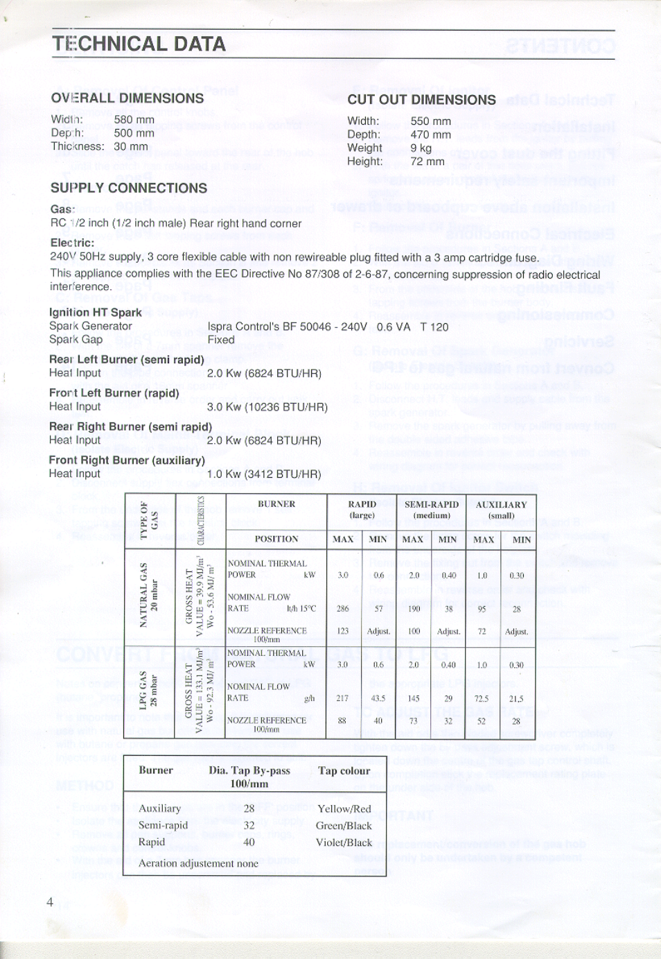 Zanussi ZGA 75 B User Manual | Page 11 / 22