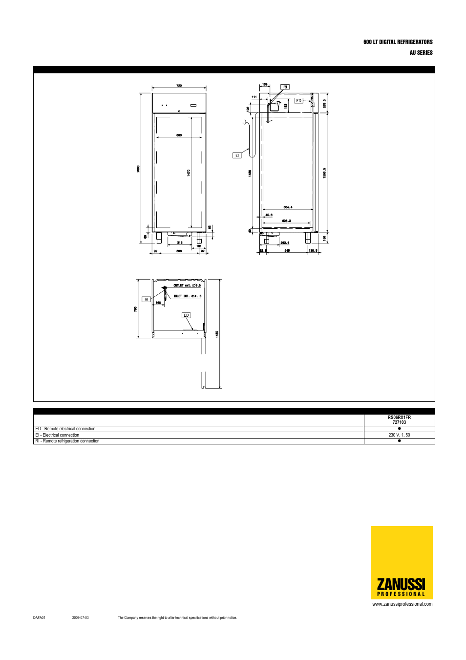 Zanussi | Zanussi 726452 User Manual | Page 5 / 5