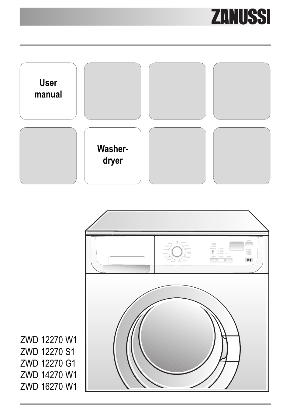 Zanussi ZWD 12270 S1 User Manual | 36 pages