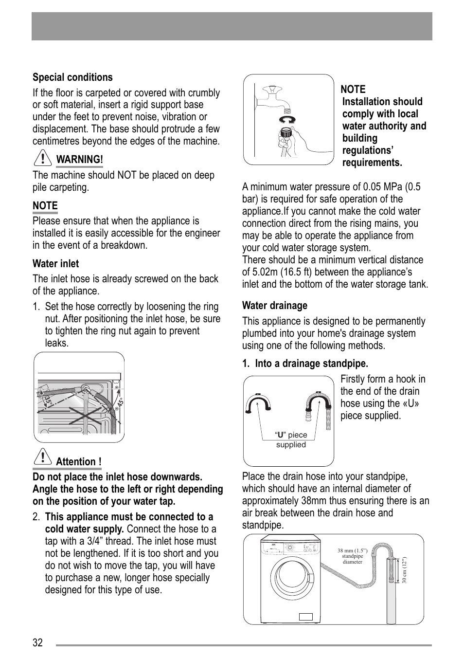 Zanussi ZWD 12270 S1 User Manual | Page 32 / 36