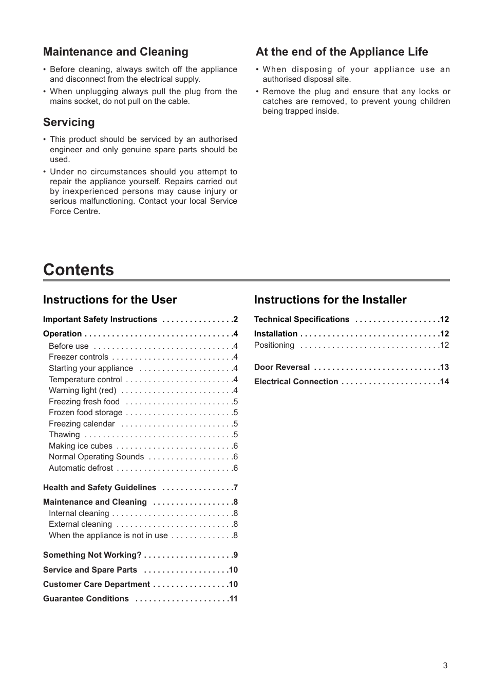 Zanussi ZEF 90 W User Manual | Page 3 / 16