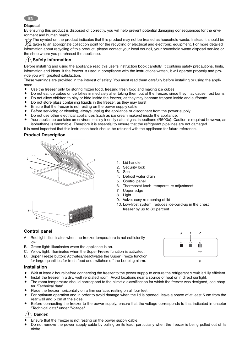 Zanussi U30456 ZFC 21 JC User Manual | Page 2 / 8