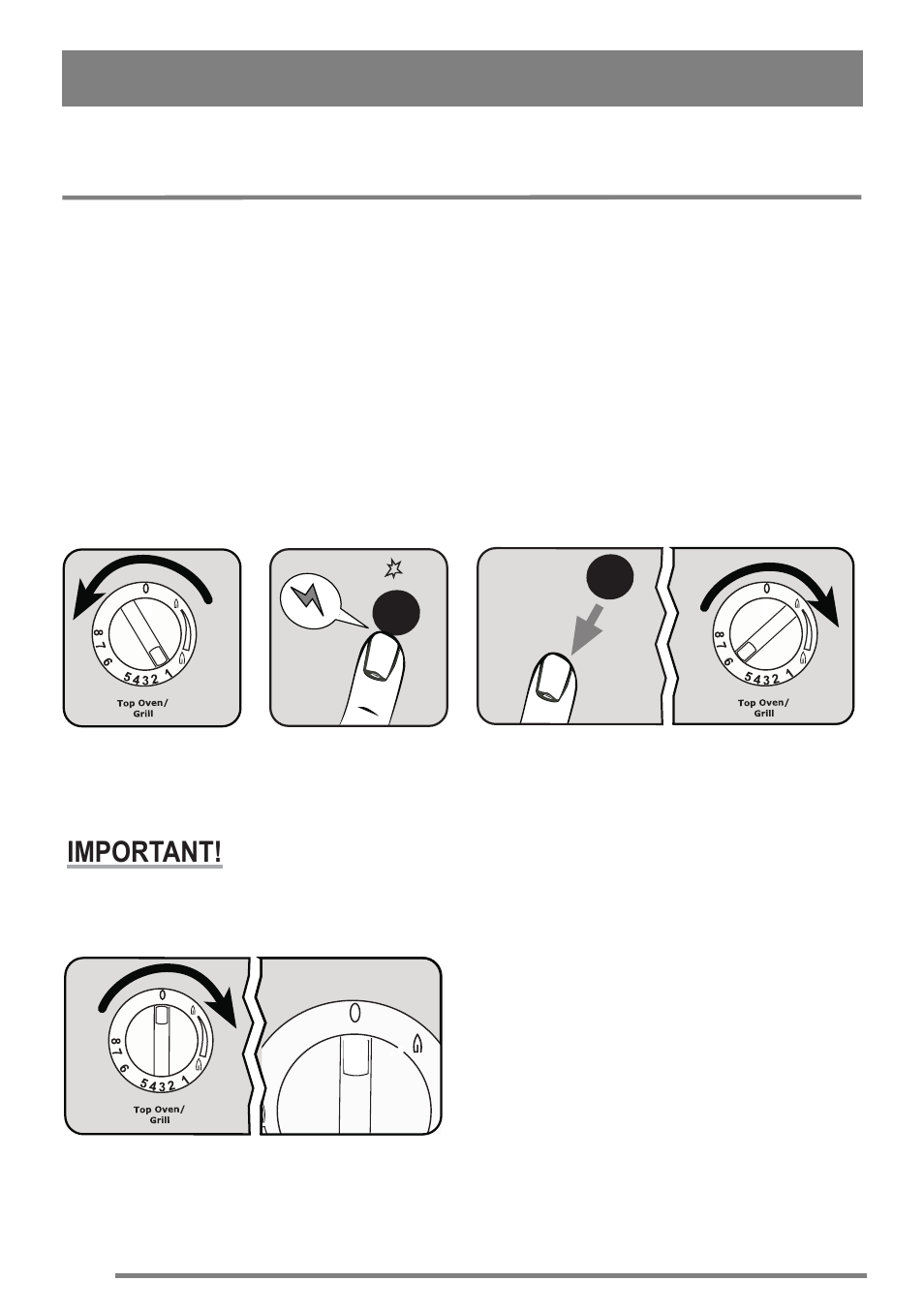 The top oven, Preheating, Using the top oven | Important | Zanussi ZKG5540 User Manual | Page 18 / 44