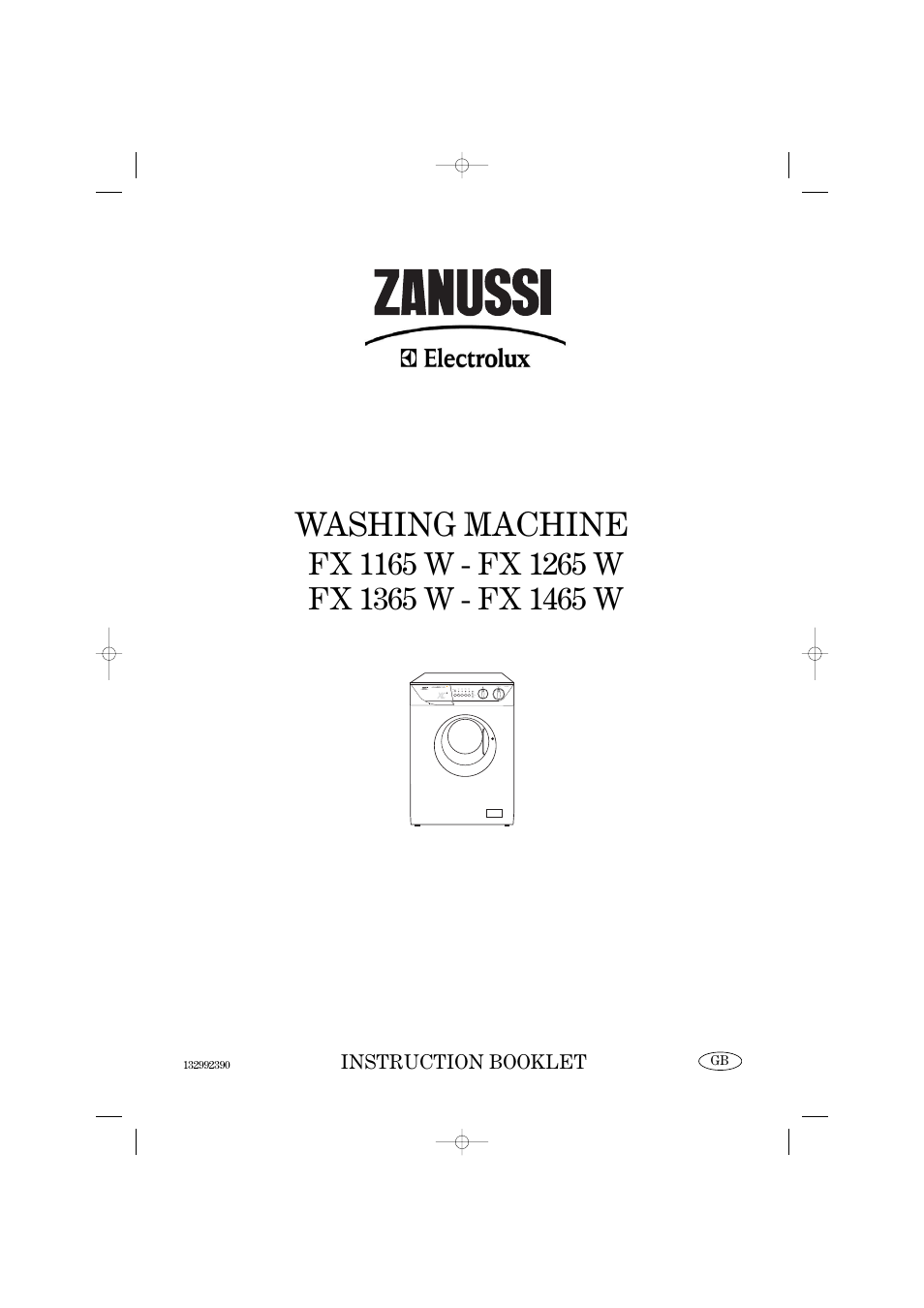 Zanussi FX 1165 W User Manual | 28 pages
