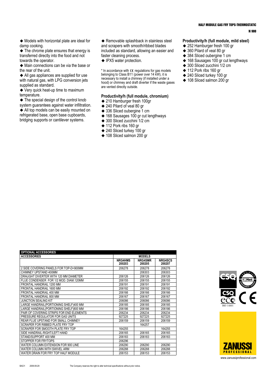 Zanussi | Zanussi NRG4SCS User Manual | Page 2 / 3