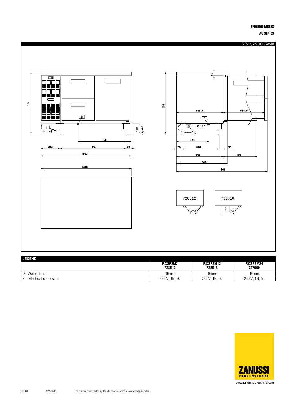 Zanussi | Zanussi 728519 User Manual | Page 3 / 4