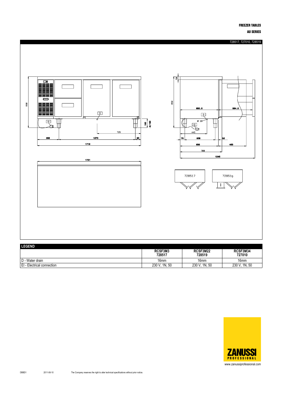 Zanussi | Zanussi 728519 User Manual | Page 4 / 4