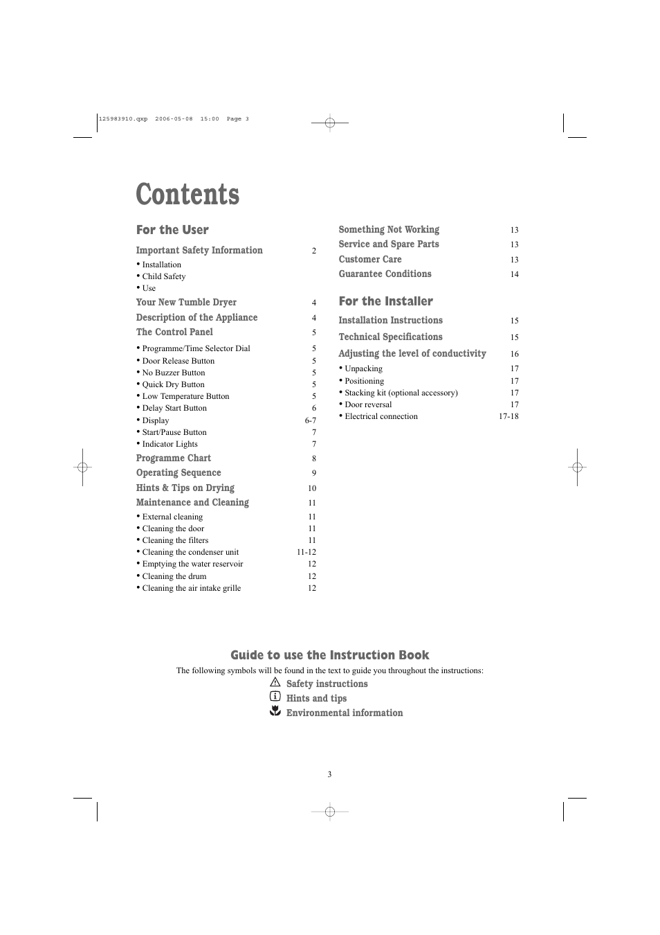 Zanussi ZDB 5377 W User Manual | Page 3 / 19