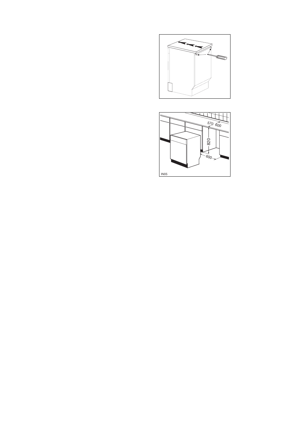 Adjusting the worktop, Fitting under a counter, Levelling | Zanussi DWS 949 User Manual | Page 23 / 24