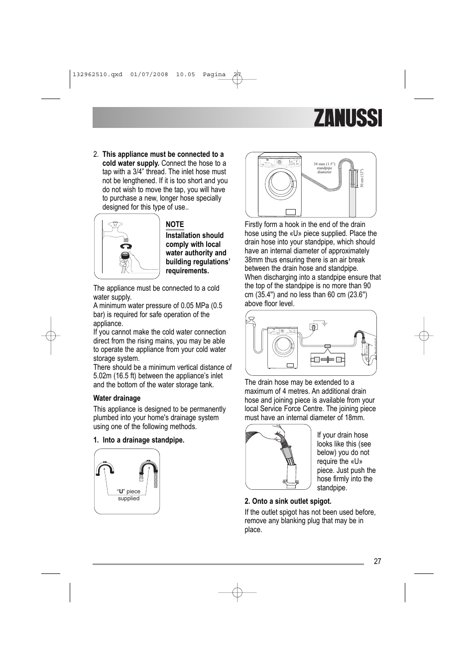 Zanussi ZWF 14380 S User Manual | Page 27 / 32