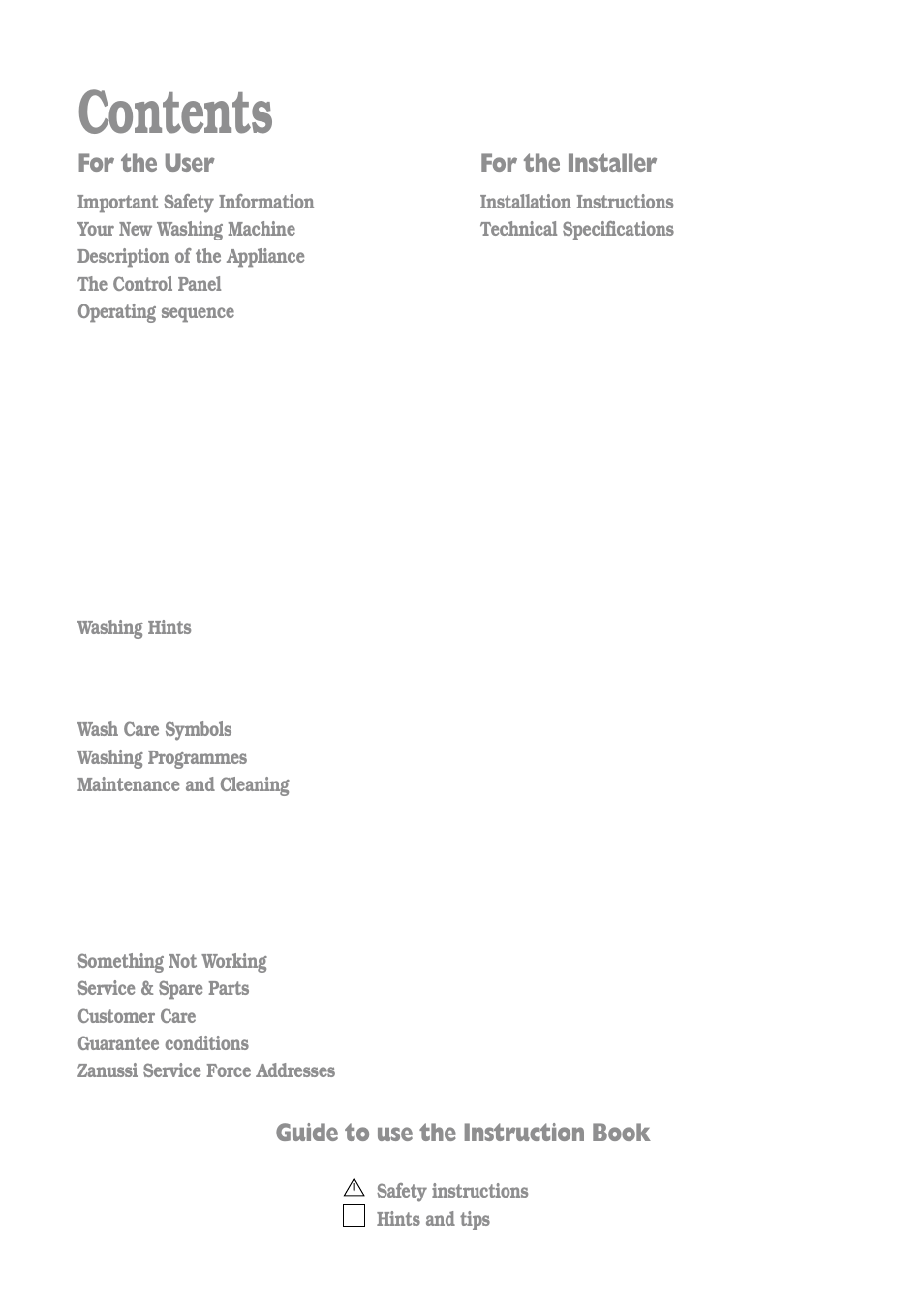 Zanussi FLA 802 W User Manual | Page 3 / 32