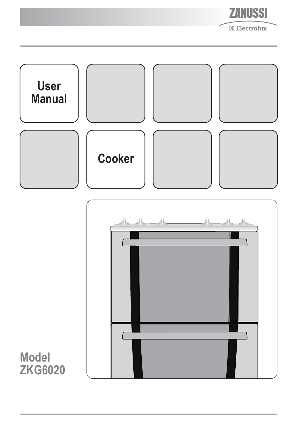 Zanussi ZKG6020 User Manual | 40 pages