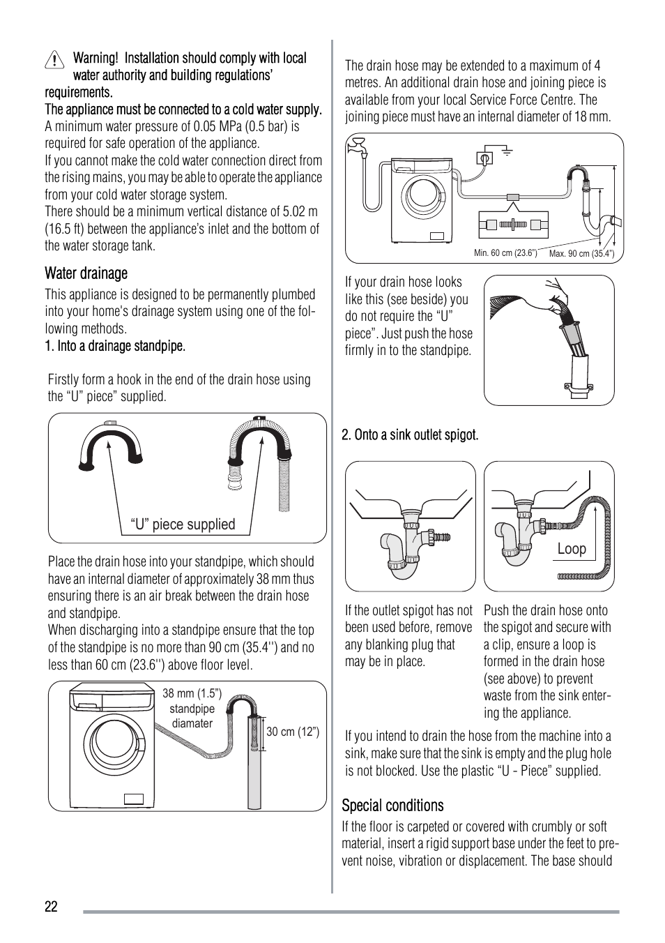 Zanussi ZWF 12380W User Manual | Page 22 / 28