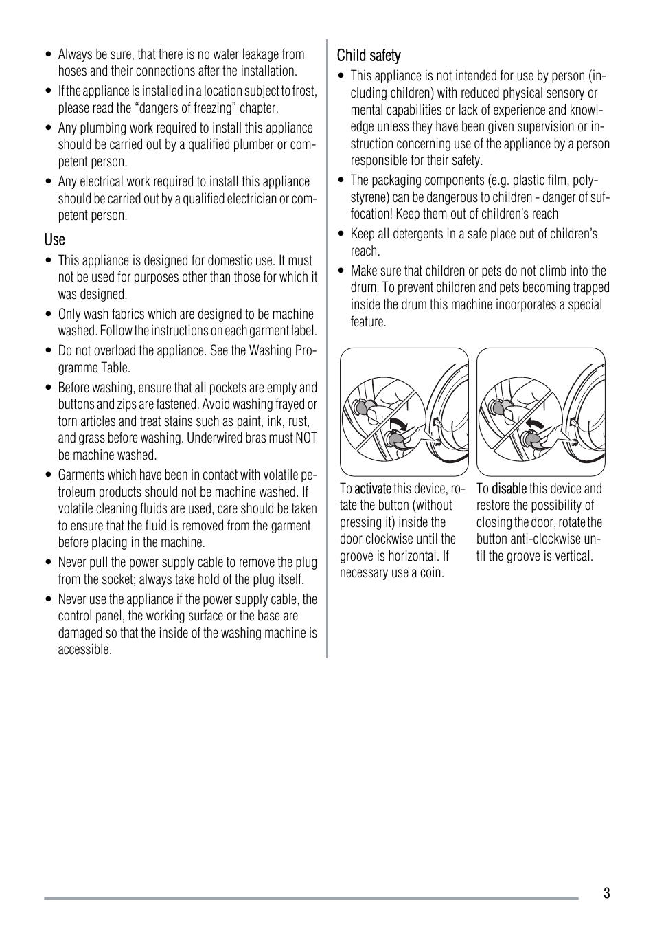 Zanussi ZWF 12380W User Manual | Page 3 / 28