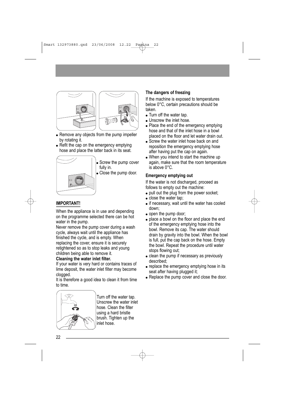 Zanussi ZWF 14581 W User Manual | Page 22 / 36