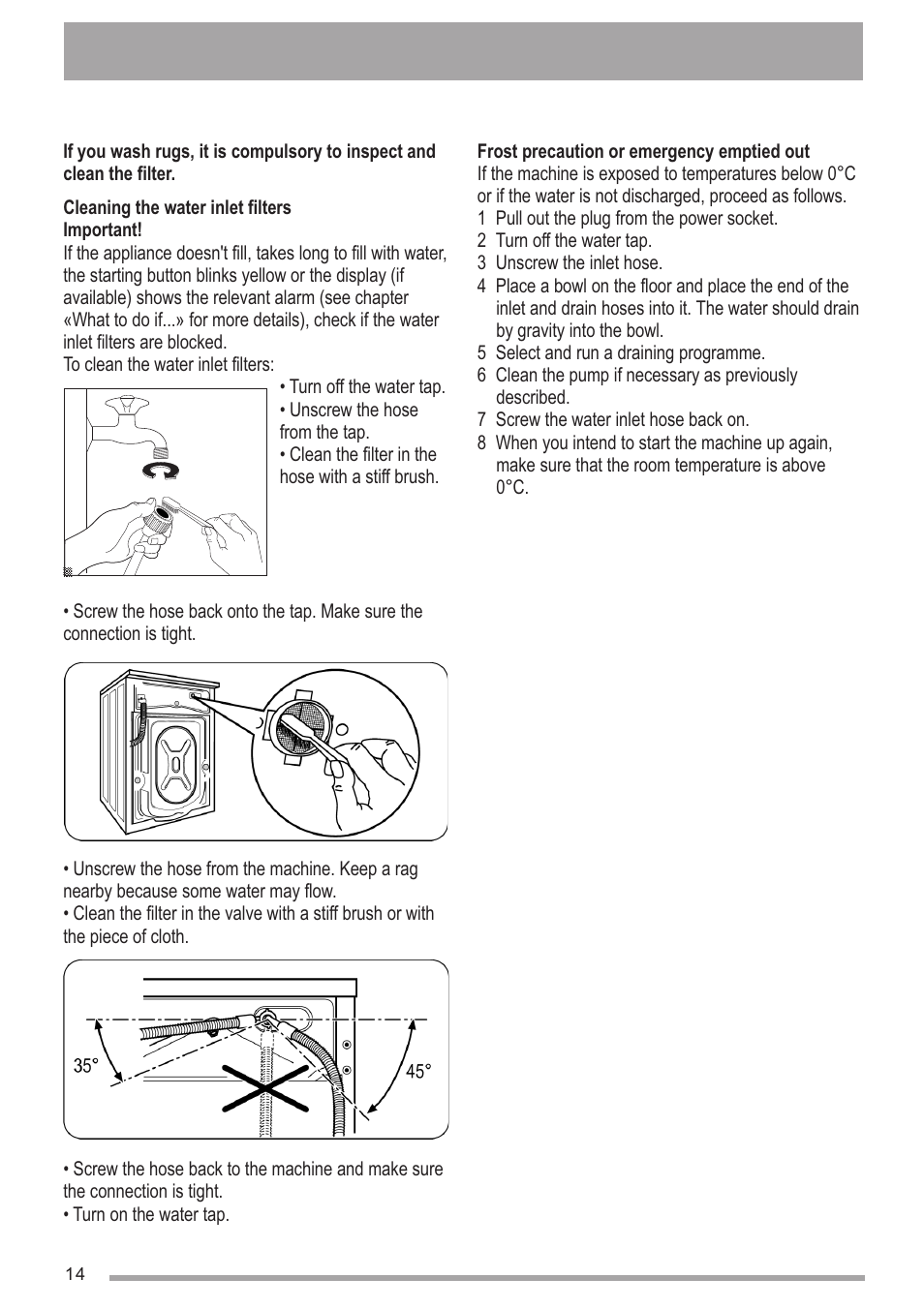 Zanussi ZWG1140M User Manual | Page 14 / 20