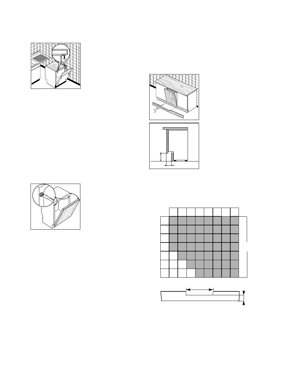 Securing under a counter, Levelling | Zanussi ZT 415 User Manual | Page 17 / 20