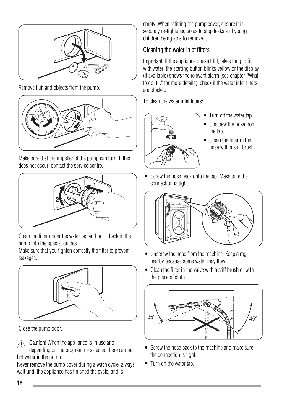 Zanussi ZWH 5145 User Manual | Page 18 / 24