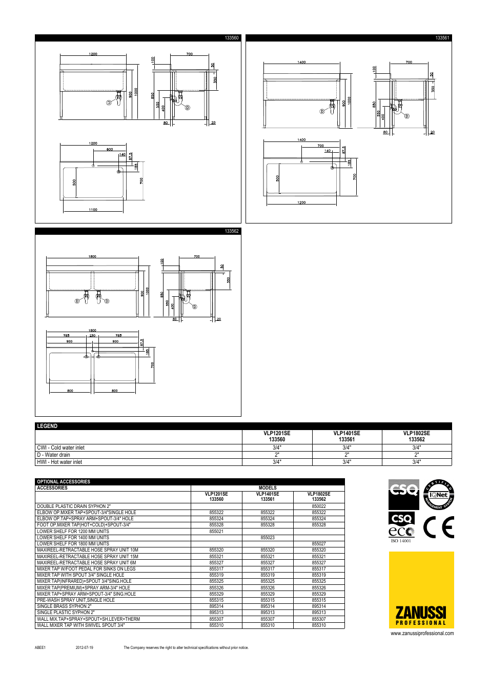 Zanussi | Zanussi 131445 User Manual | Page 2 / 2