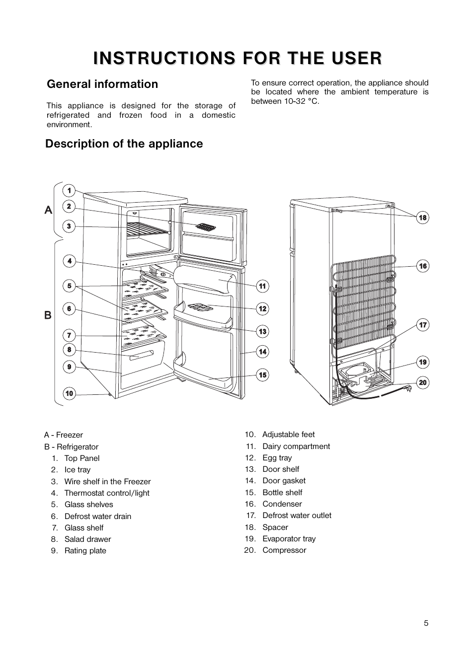 Zanussi ZRD 1843 User Manual | Page 5 / 20