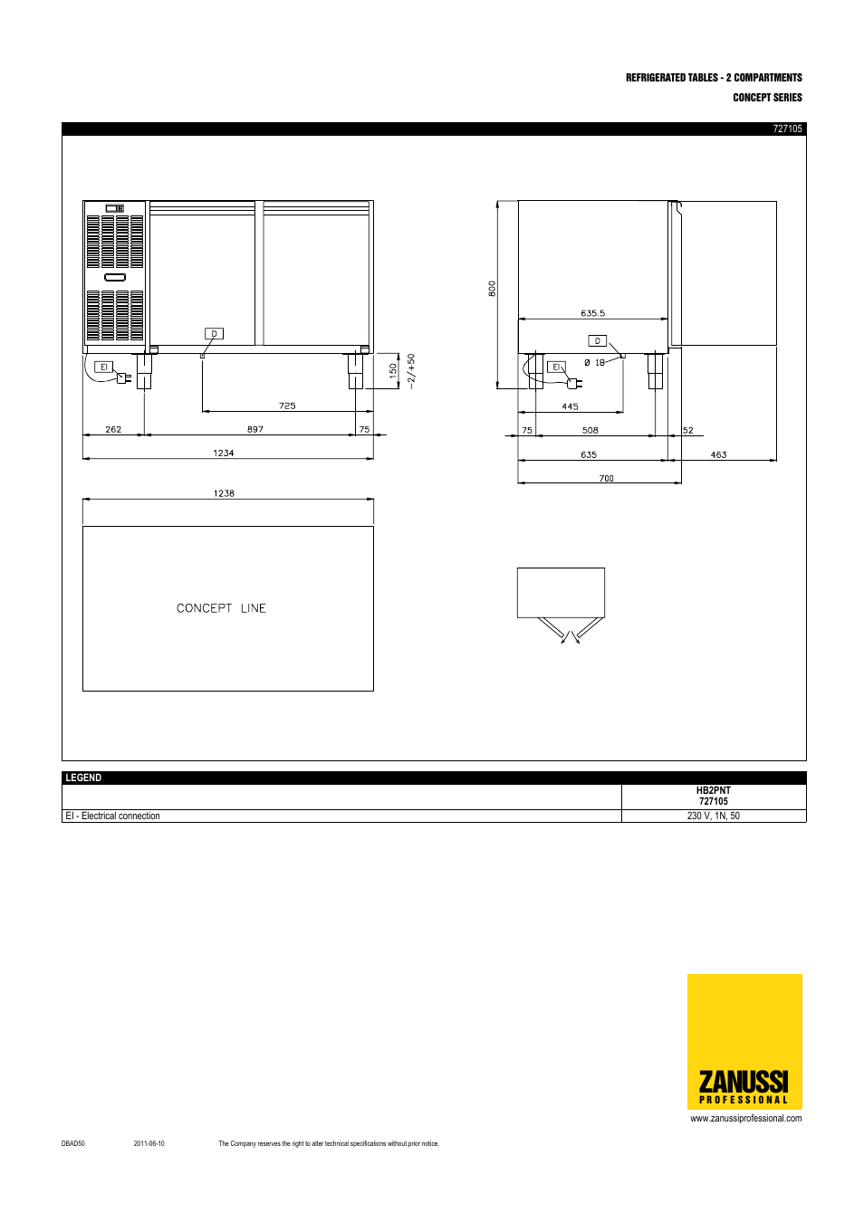 Zanussi | Zanussi Concept 728157 User Manual | Page 4 / 6