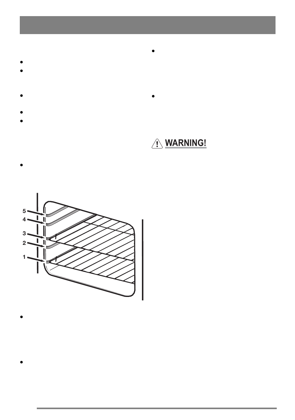 Hints and tips, Warning | Zanussi ZKC6040 User Manual | Page 20 / 40