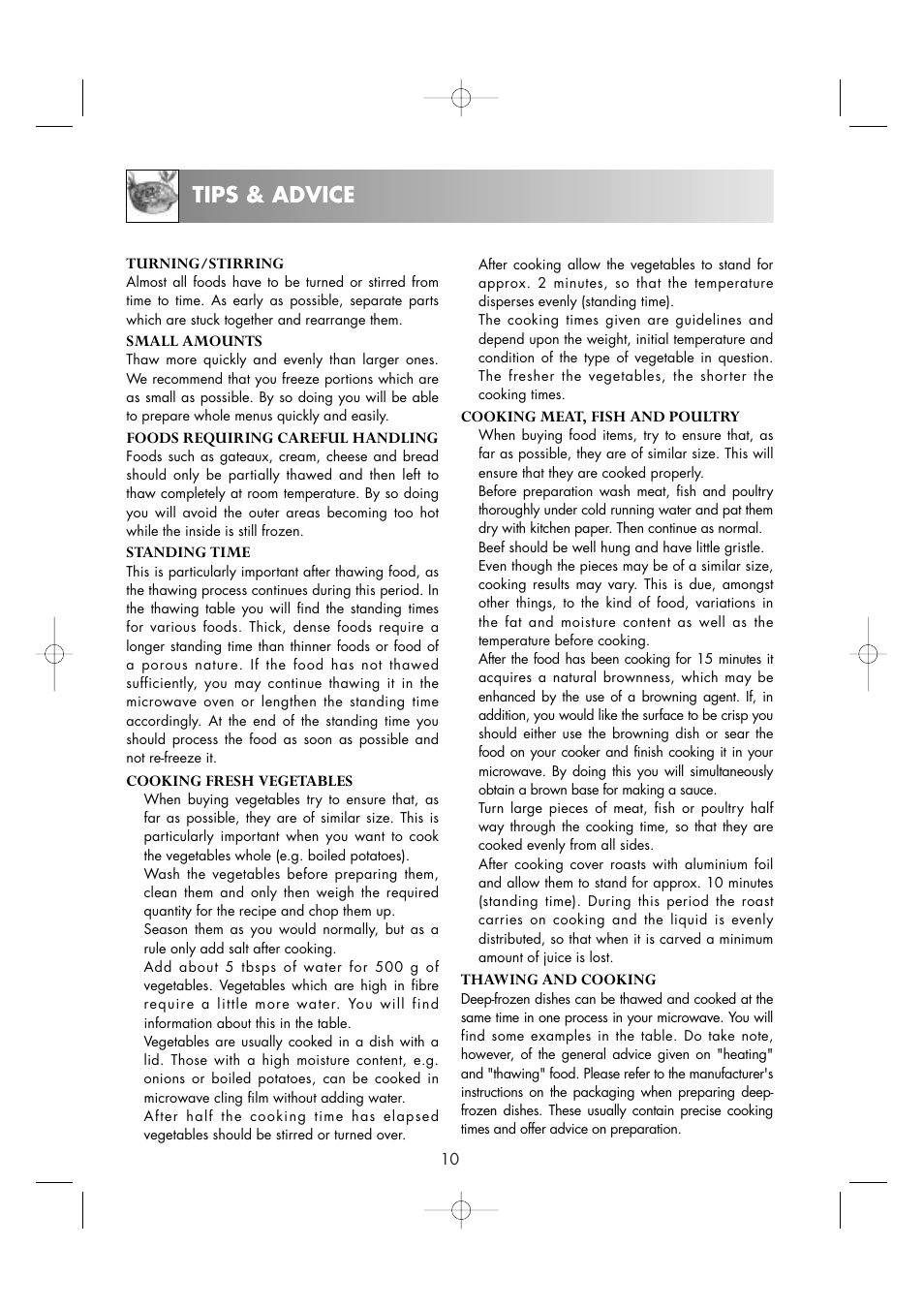 Tips & advice | Zanussi ZM176ST User Manual | Page 12 / 39