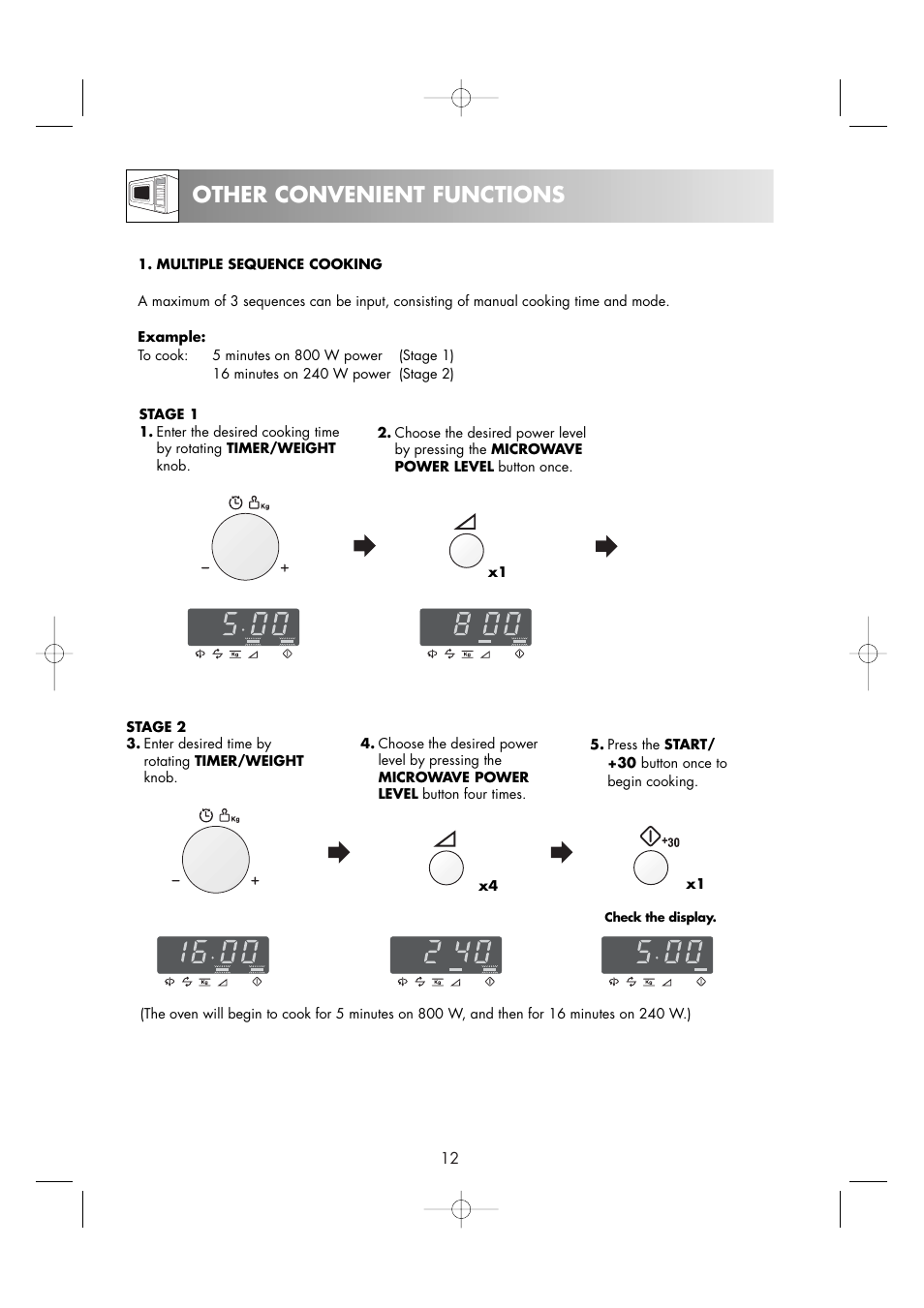 Other convenient functions | Zanussi ZM176ST User Manual | Page 14 / 39