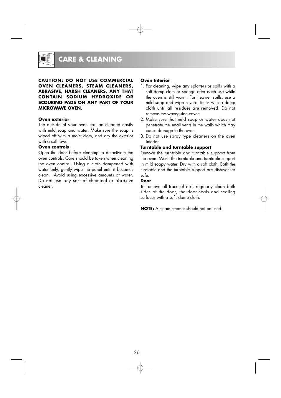 Care & cleaning | Zanussi ZM176ST User Manual | Page 28 / 39