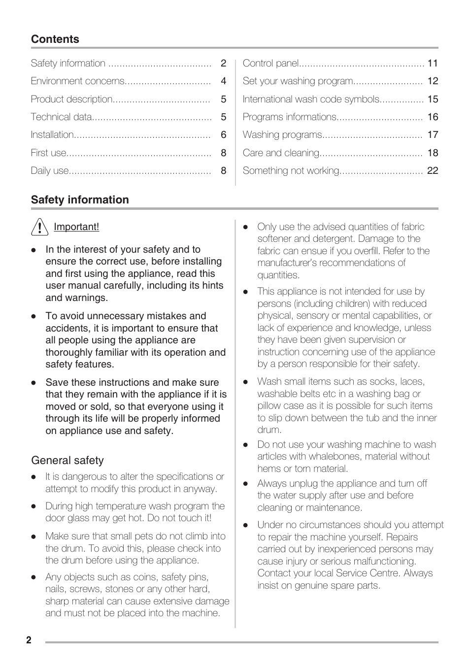 Zanussi LA VITA E BELLA ZWH7120 P User Manual | Page 2 / 24