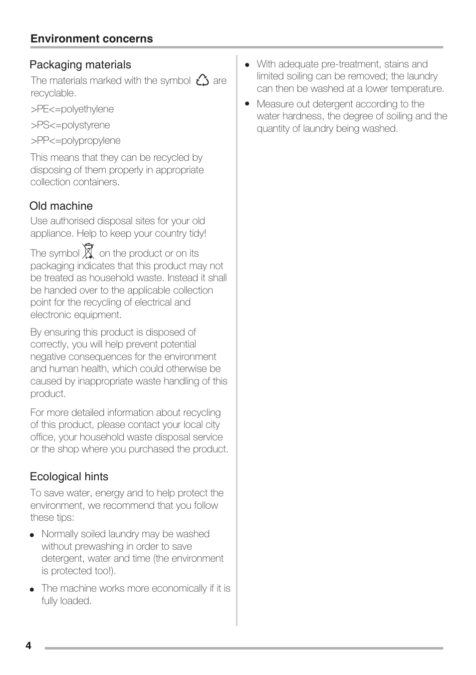 Zanussi LA VITA E BELLA ZWH7120 P User Manual | Page 4 / 24