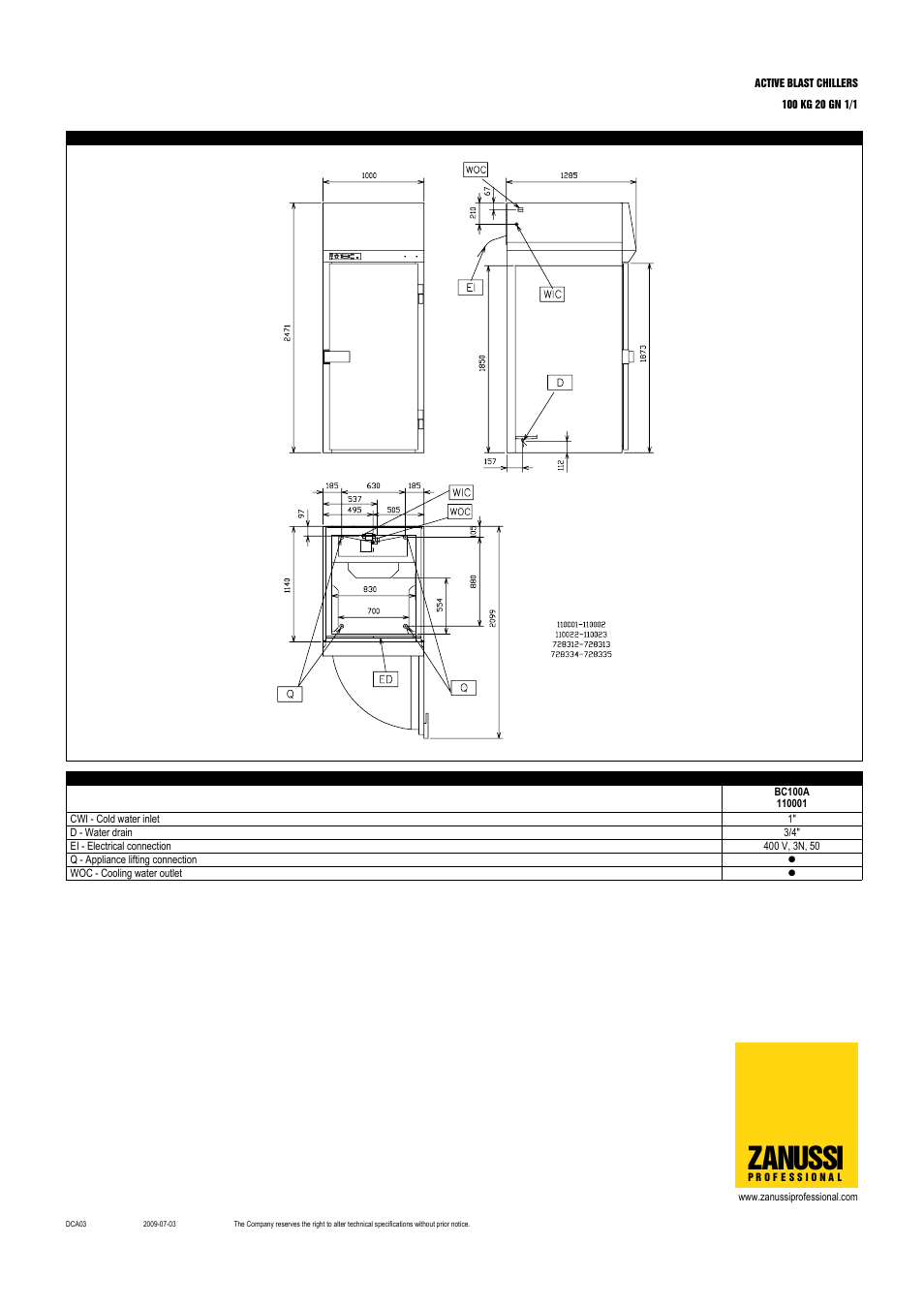Zanussi | Zanussi BC100RA User Manual | Page 3 / 4