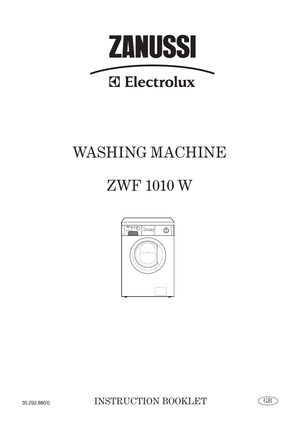 Zanussi ZWF 1010 W User Manual | 28 pages