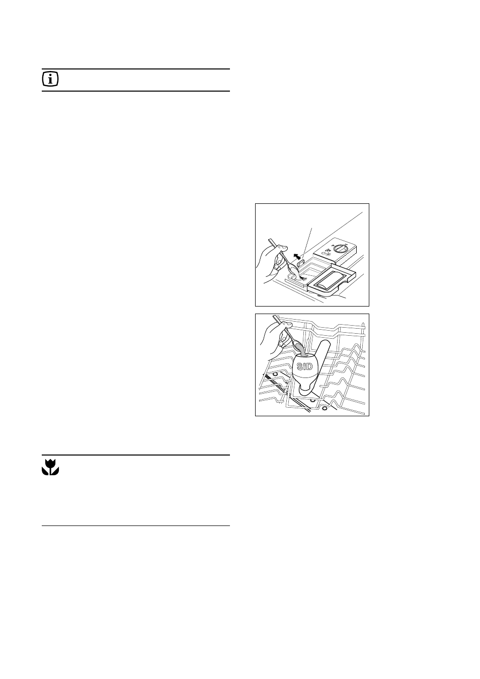 Use of detergent, Compact detergents with enzymes | Zanussi DE 6844 A User Manual | Page 14 / 28