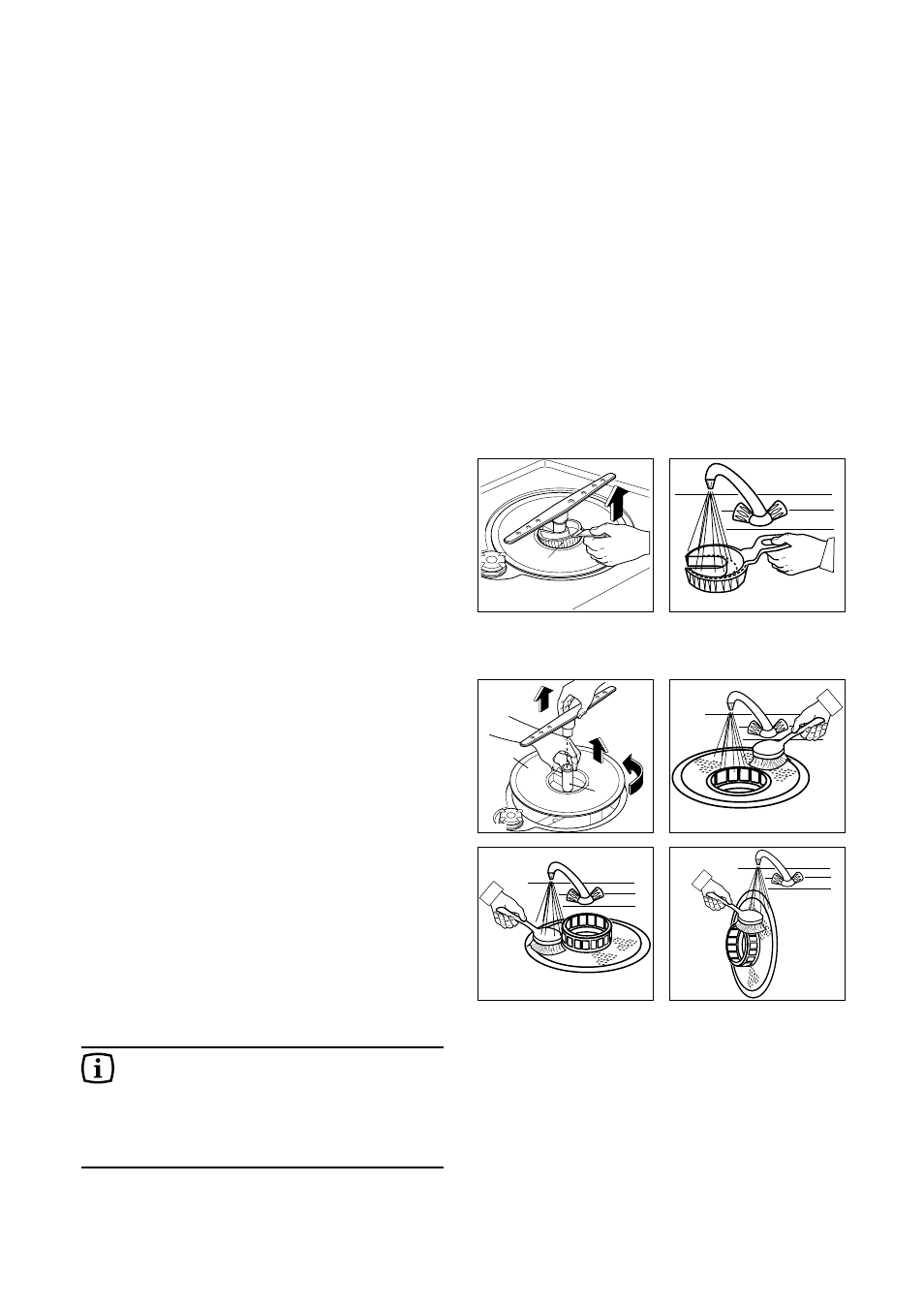 Maintenance and cleaning, Internal cleaning, Cleaning the central filter | Cleaning the large filter | Zanussi DE 6844 A User Manual | Page 19 / 28