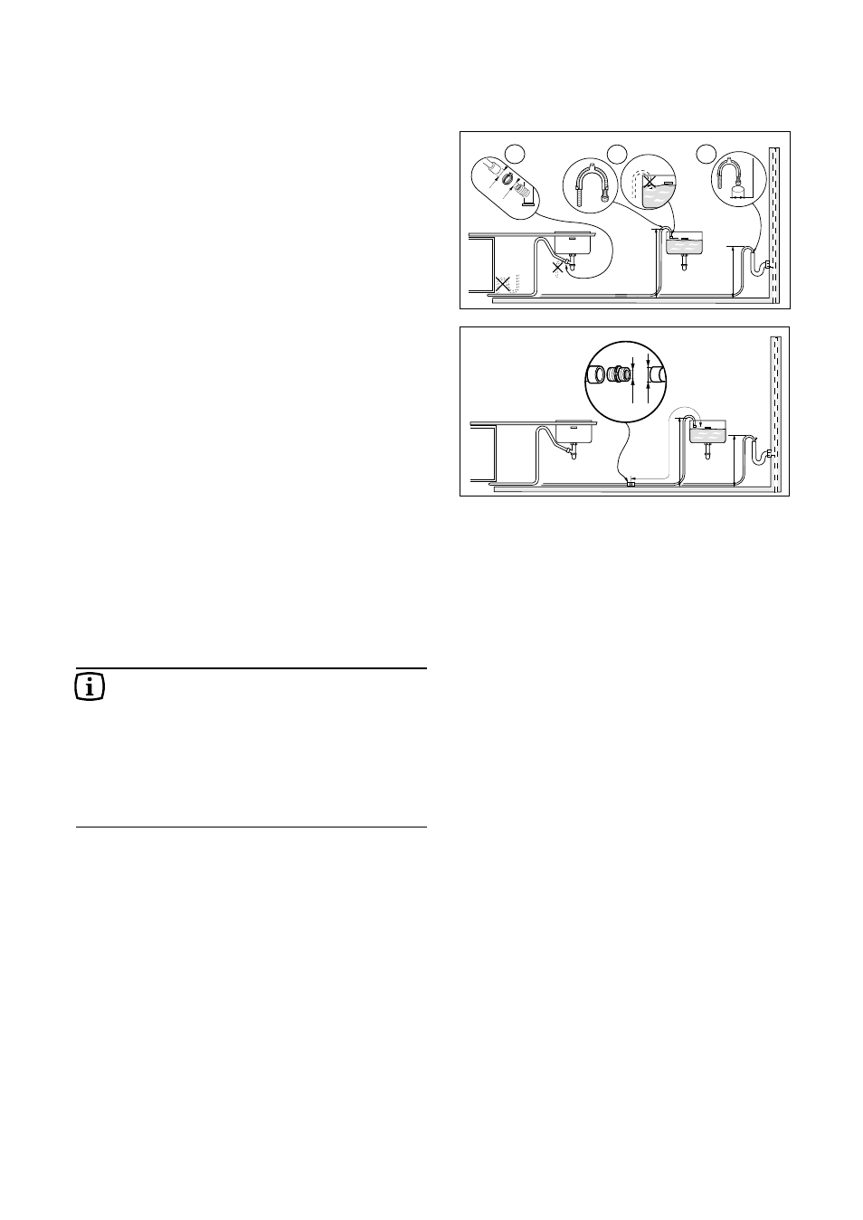 Water outlet hose connection | Zanussi DE 6844 A User Manual | Page 25 / 28