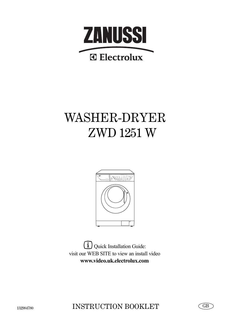 Zanussi ZWD 1251 W User Manual | 30 pages