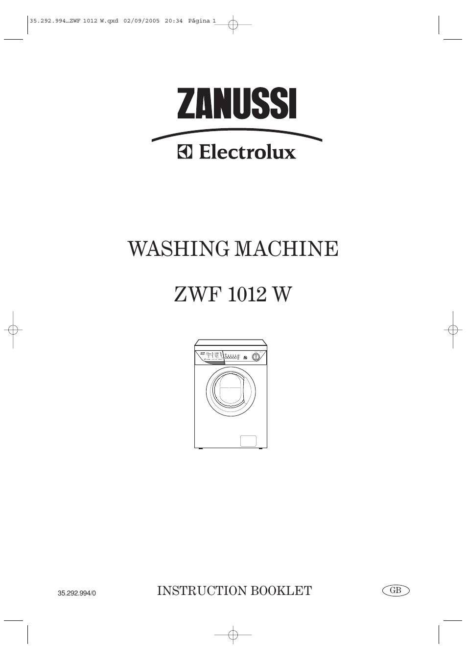 Zanussi ZWF 1012 W User Manual | 28 pages