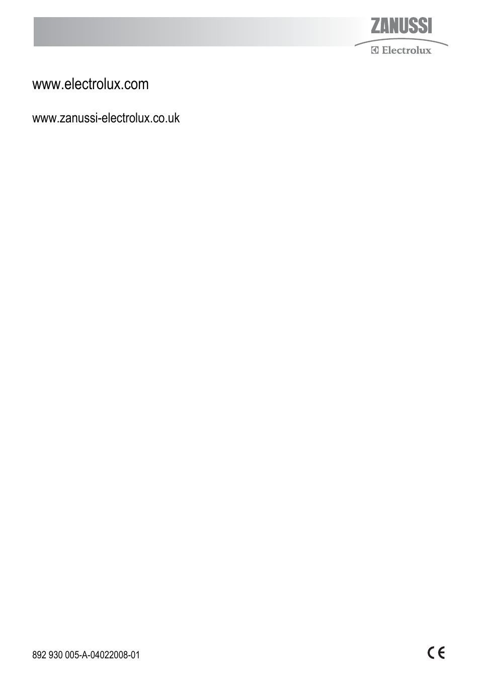Zanussi ZKC5020 User Manual | Page 36 / 36