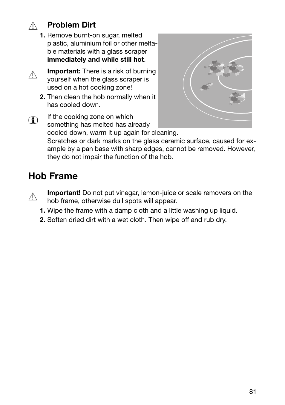 Hob frame | Zanussi ZKF 661 LN User Manual | Page 15 / 26