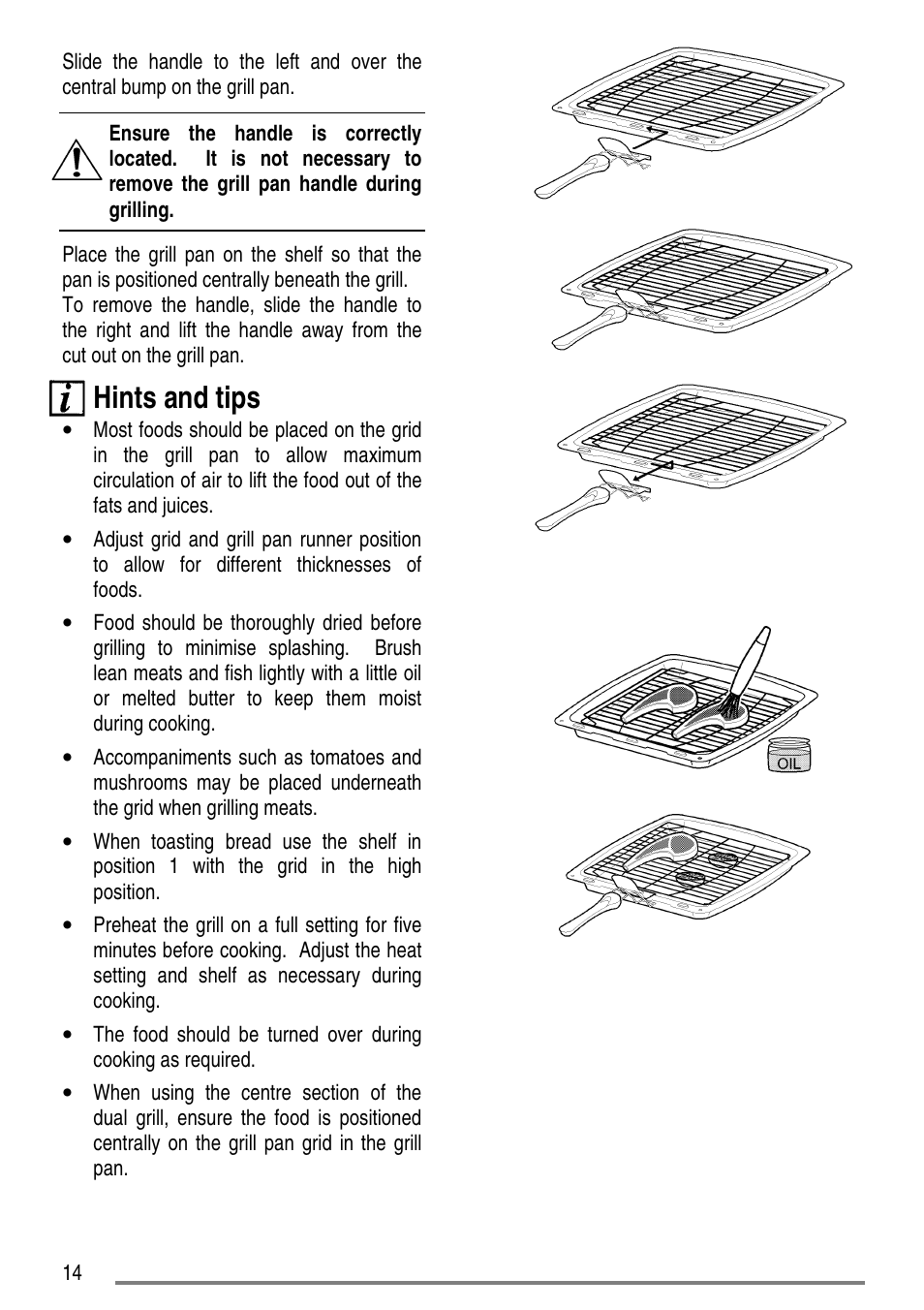 Hints and tips | Zanussi ZCE7610 User Manual | Page 14 / 36