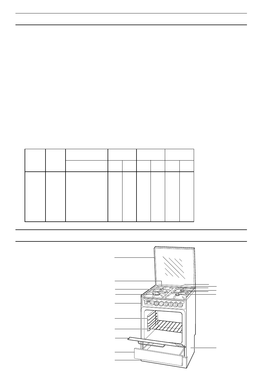 Technical data, Cooker features | Zanussi W ZCM User Manual | Page 4 / 18