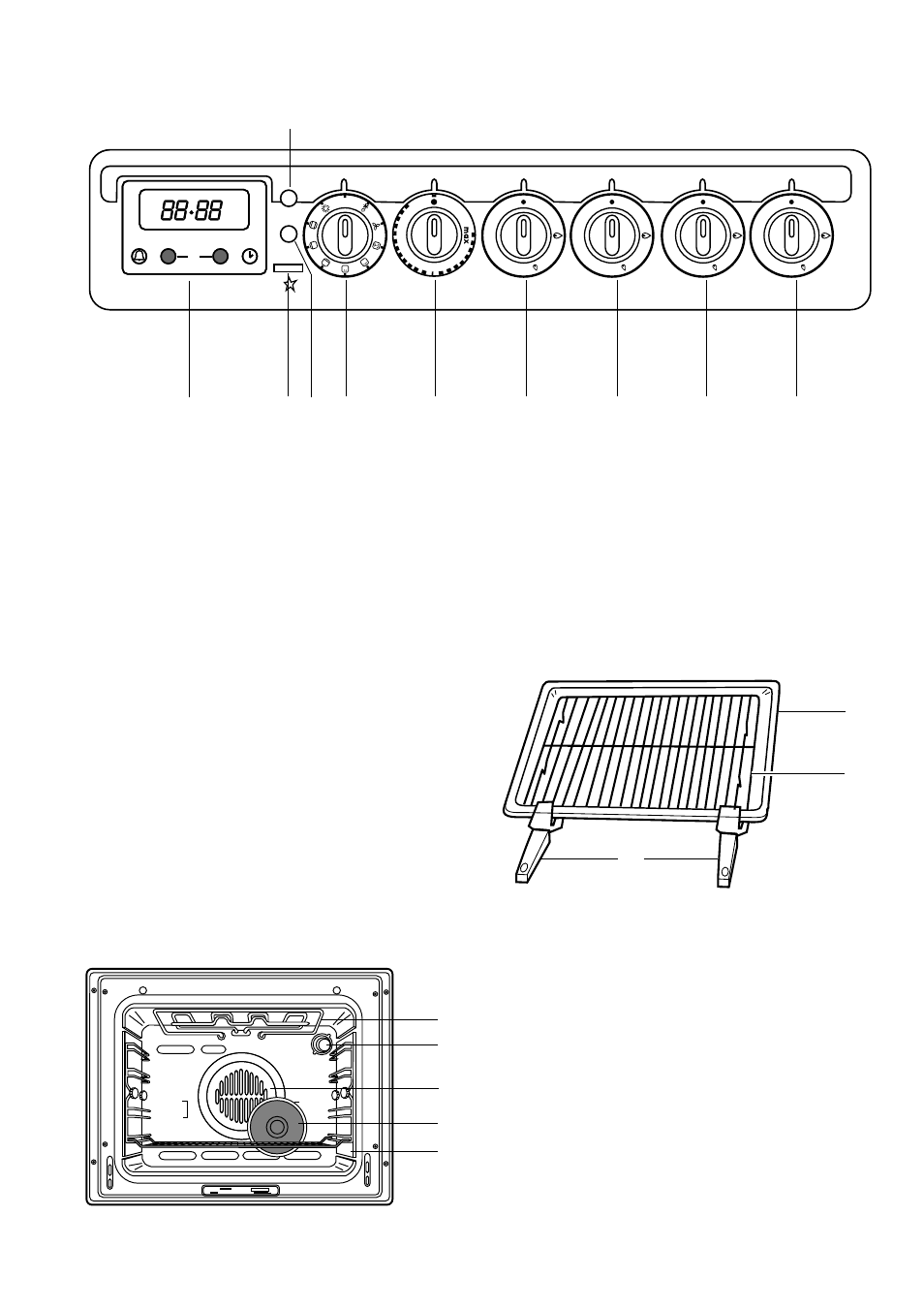 Control panel, Oven | Zanussi W ZCM User Manual | Page 5 / 18