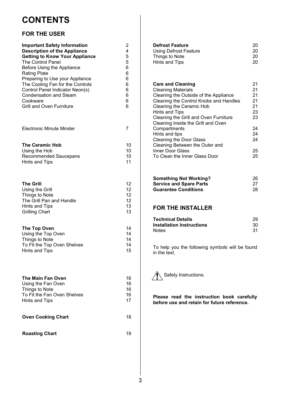 Zanussi ZCE 5001 User Manual | Page 3 / 32