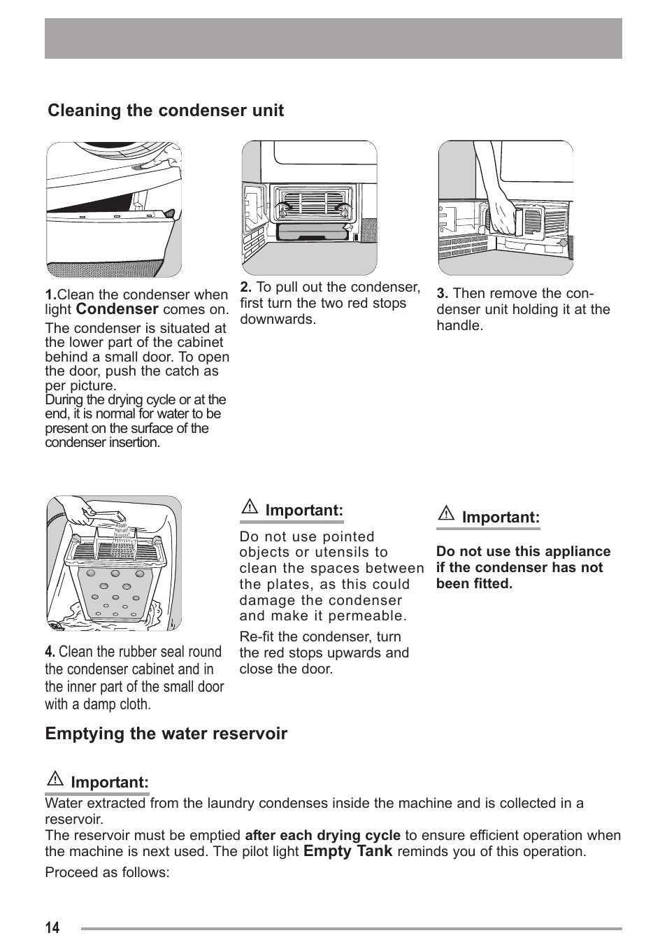 Zanussi ZDC 47100 W User Manual | Page 14 / 26