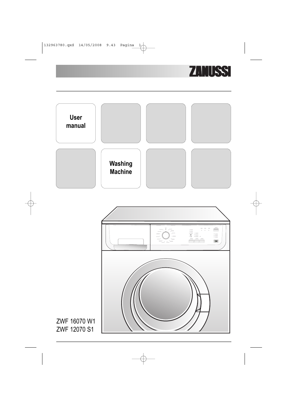 Zanussi ZWF16070 W1 User Manual | 28 pages