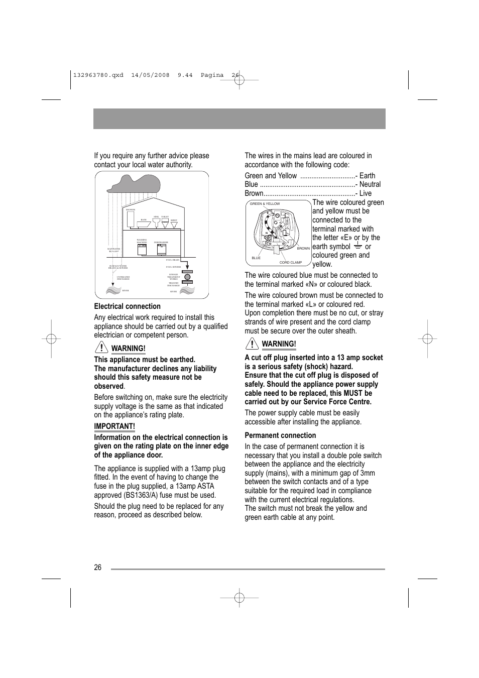 Zanussi ZWF16070 W1 User Manual | Page 26 / 28