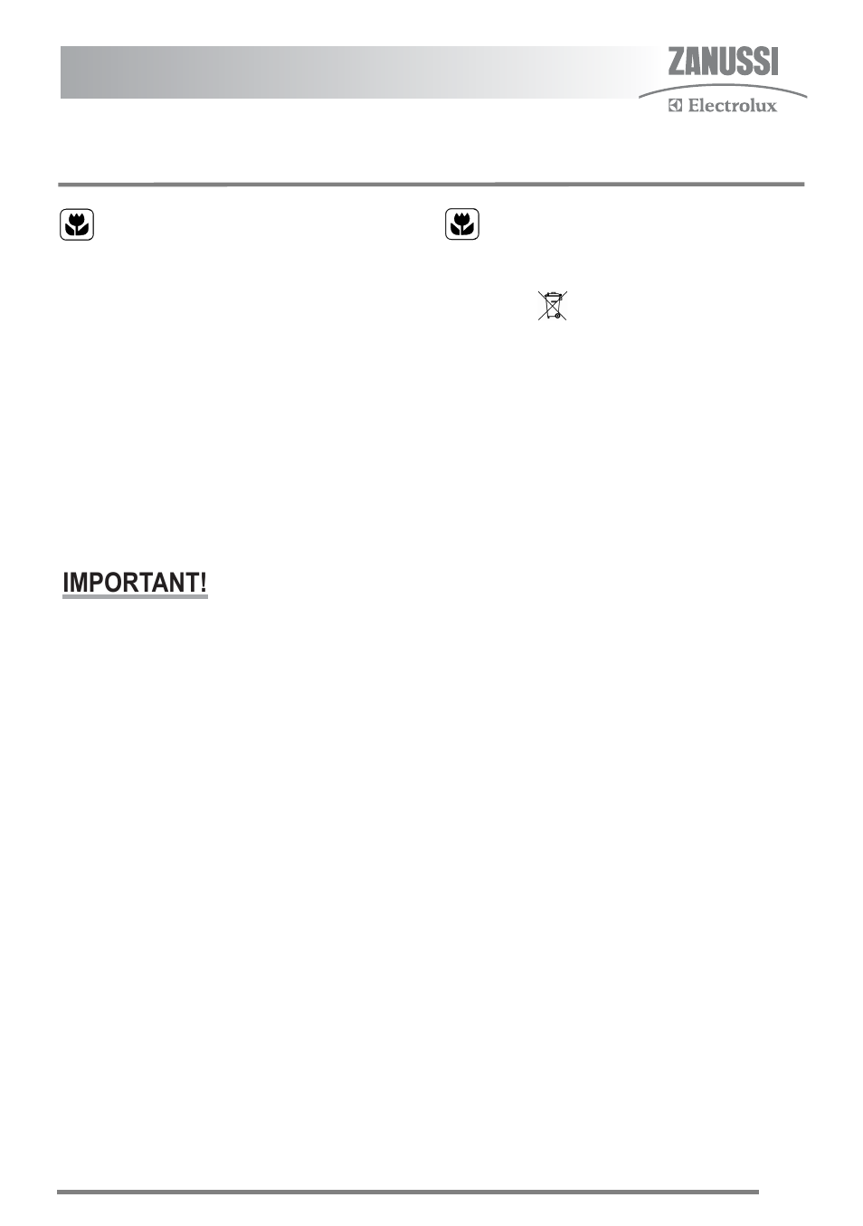 Environment, Energy save mode | Zanussi ZKM6040 User Manual | Page 41 / 44