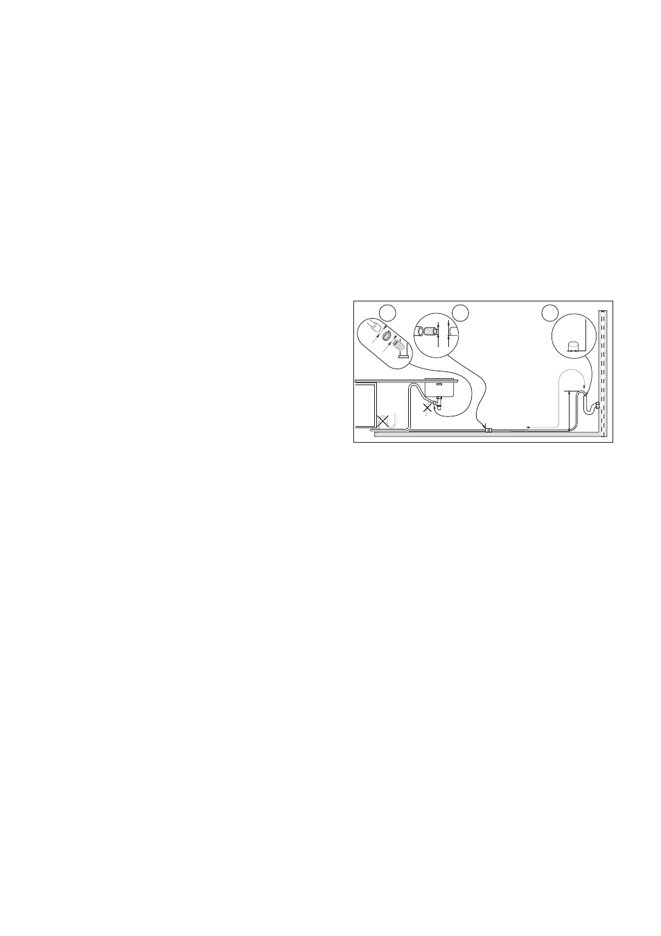 Water outlet hose connection, Ab c | Zanussi ZT 685 User Manual | Page 25 / 32