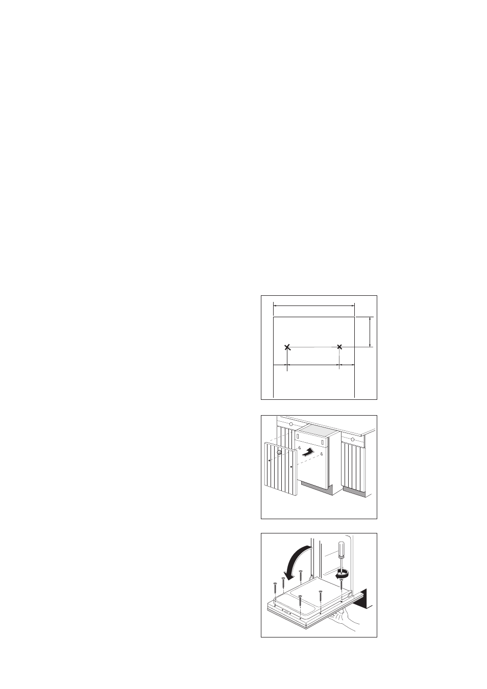 The furniture door, Mounting the furniture door onto the door | Zanussi ZT 685 User Manual | Page 28 / 32